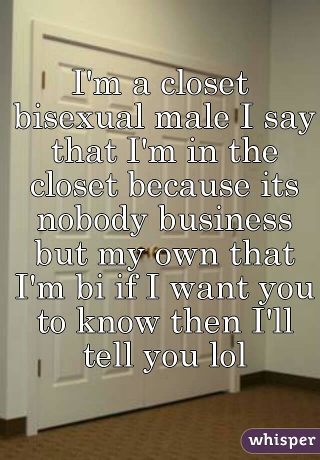 the closet in bisexual
