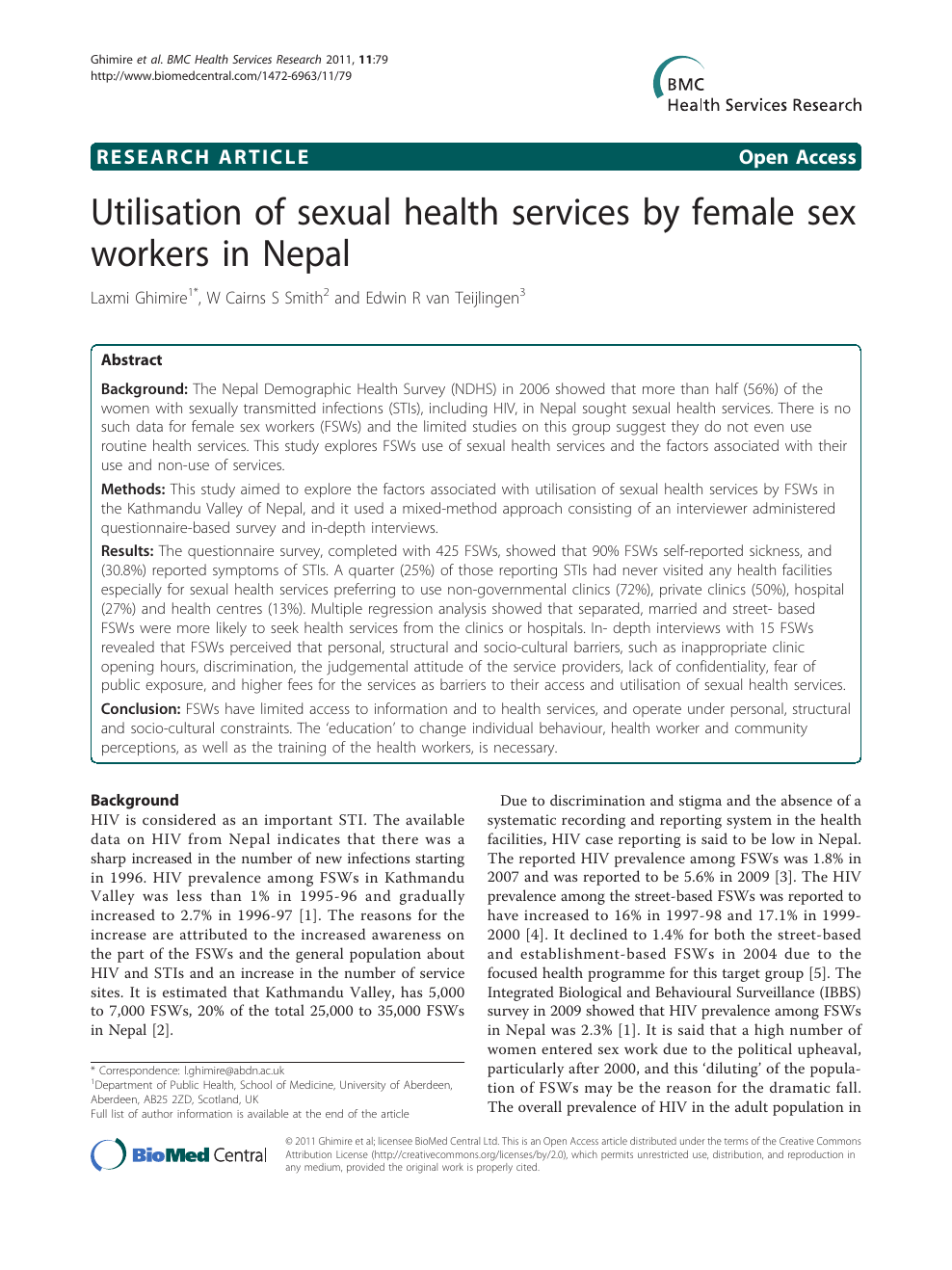 sexual article health