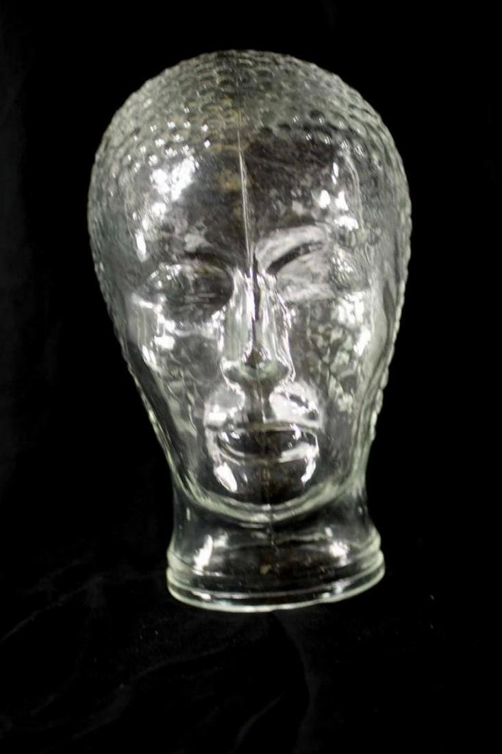 head glass mannequin