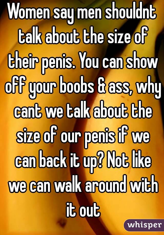 do women men penis about talk s