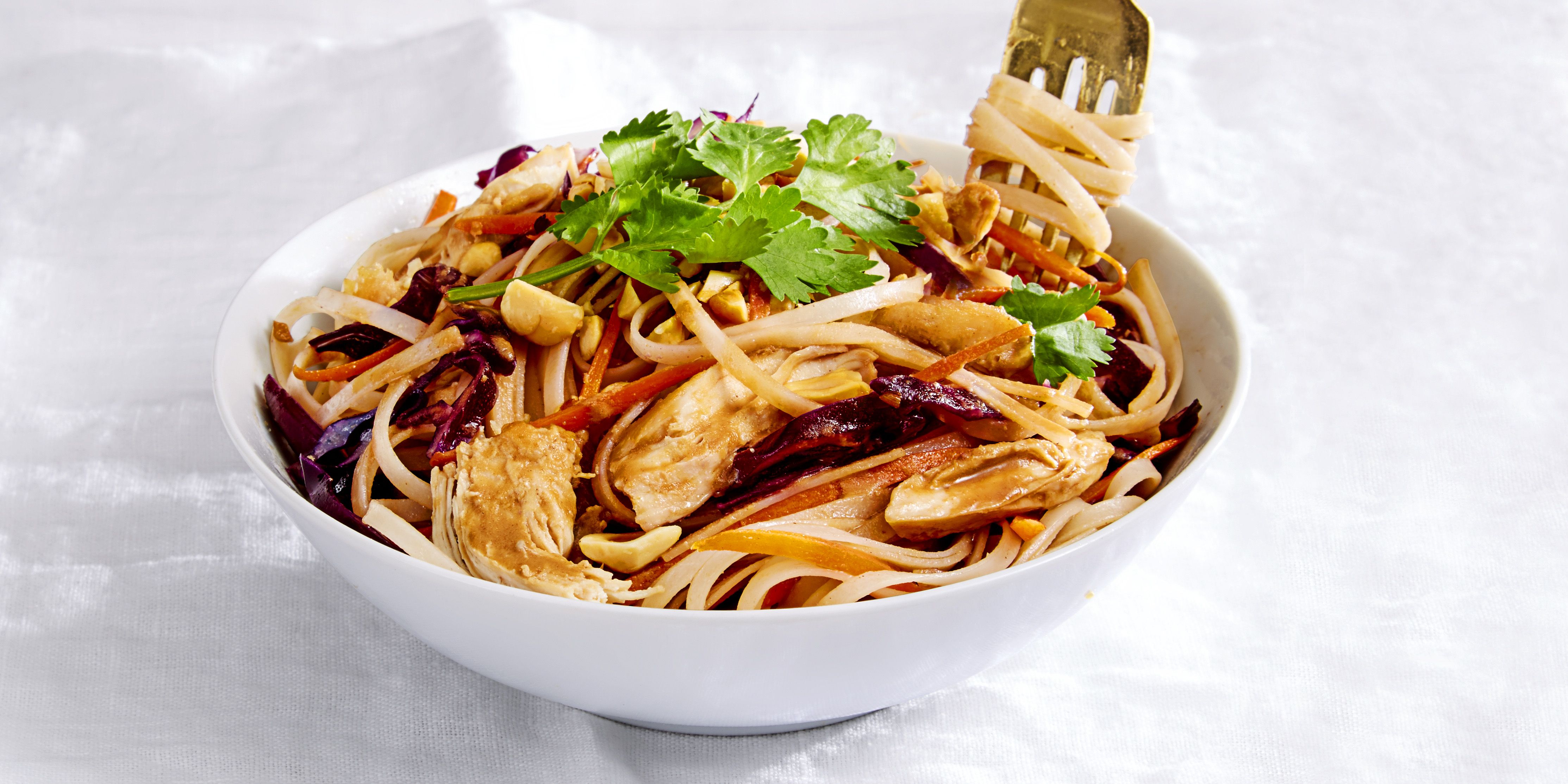 recipe nutty asian noodles chicken over