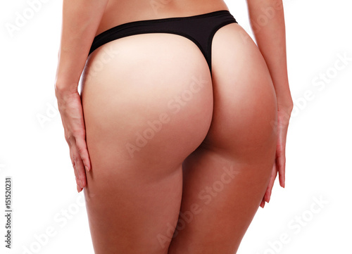 black panties ass in