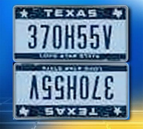 plate allowed no assholes license signs