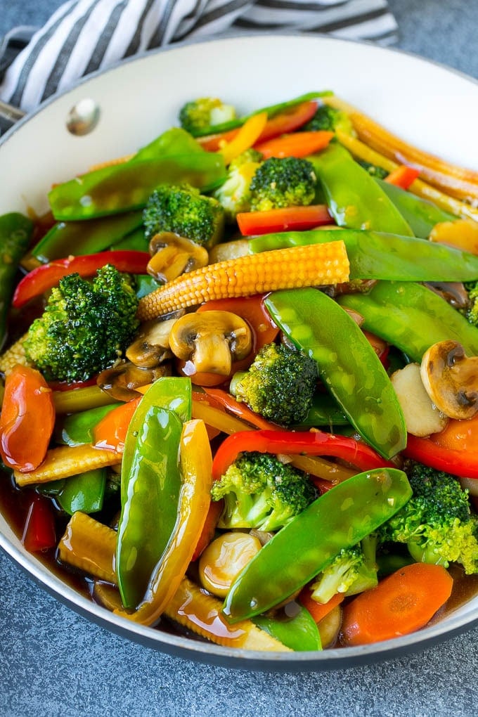 asian recipe vegetables sauce