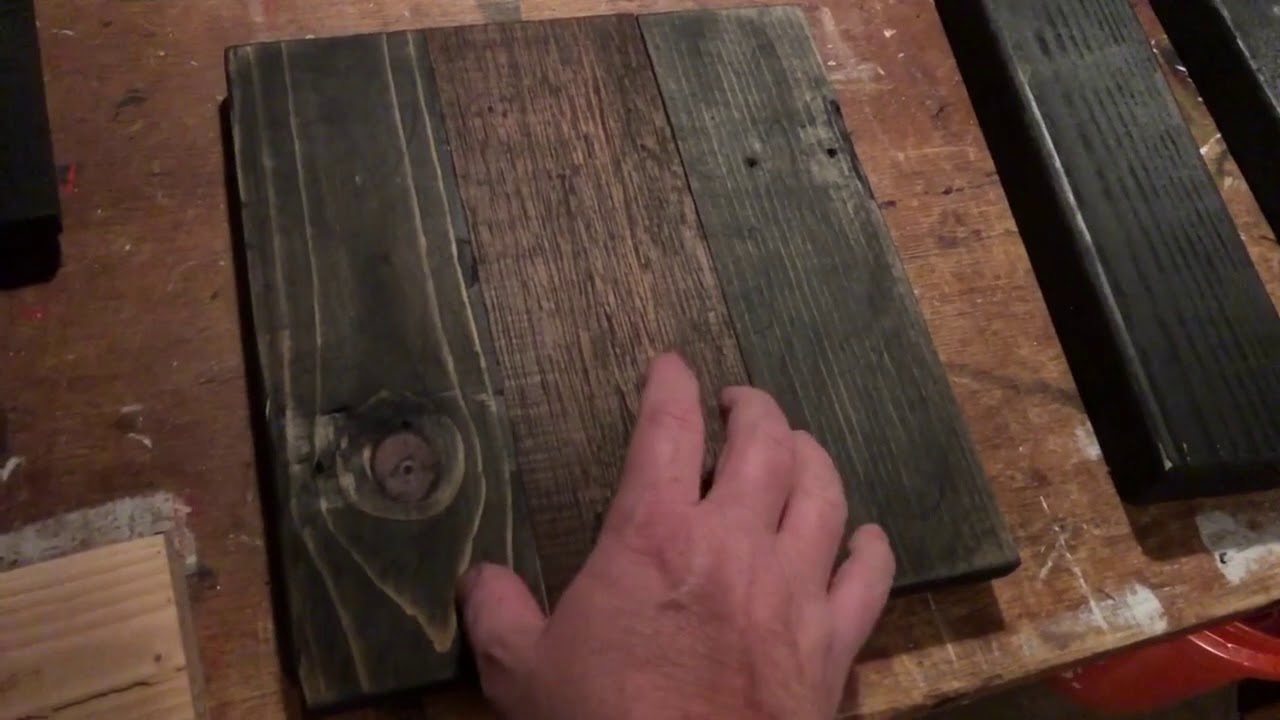 wood ebony stained