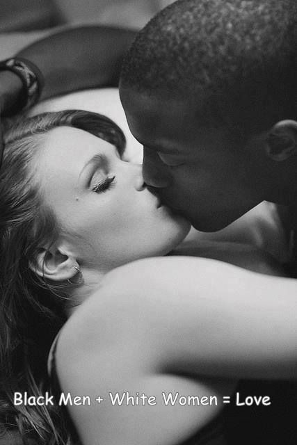 kissing black woman black man