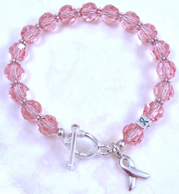 bracelet swarovski breast cancer