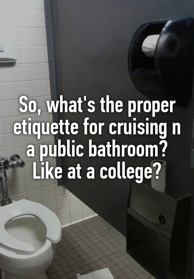 cruising public toilet