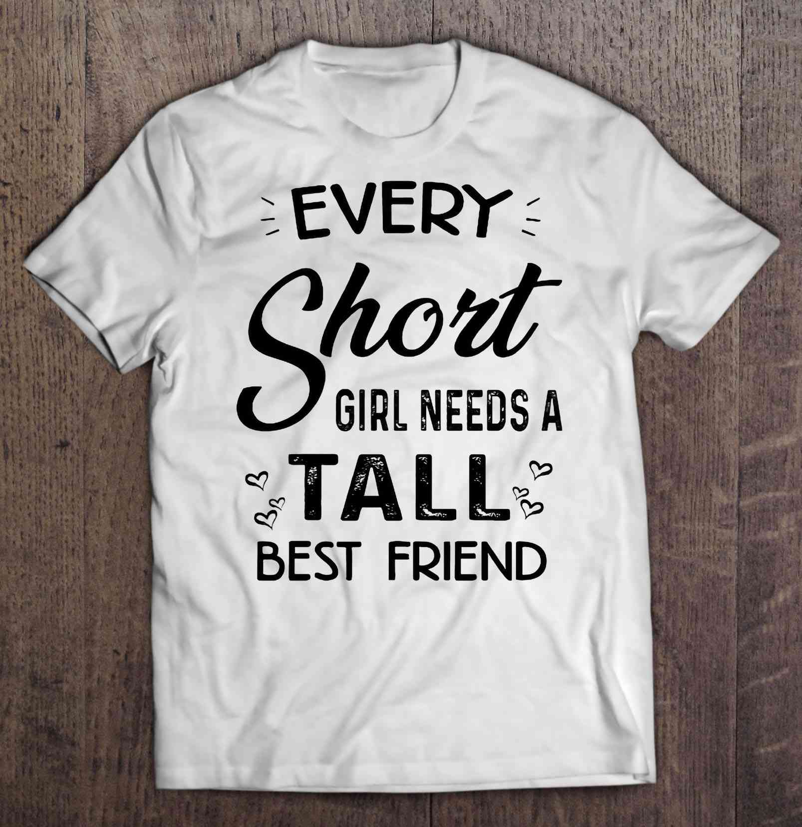 short and shirts tall best friend