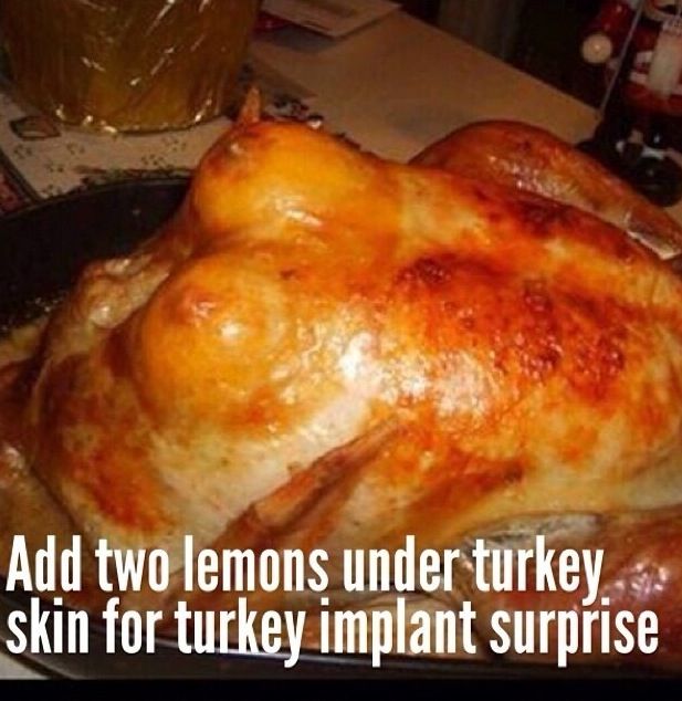 lemon turkey with boobs